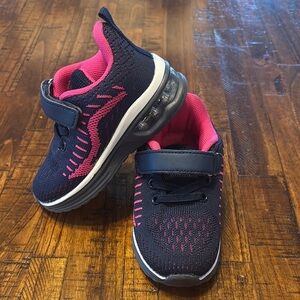 Toddler Navy and Pink Sneakers